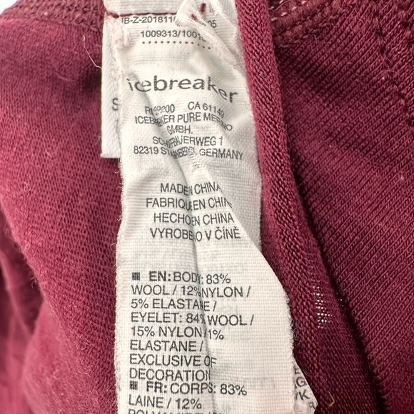 IceBreaker Merino 150 Zone Longsleeve Base Layer Top Women’s Large - Picture 4 of 5